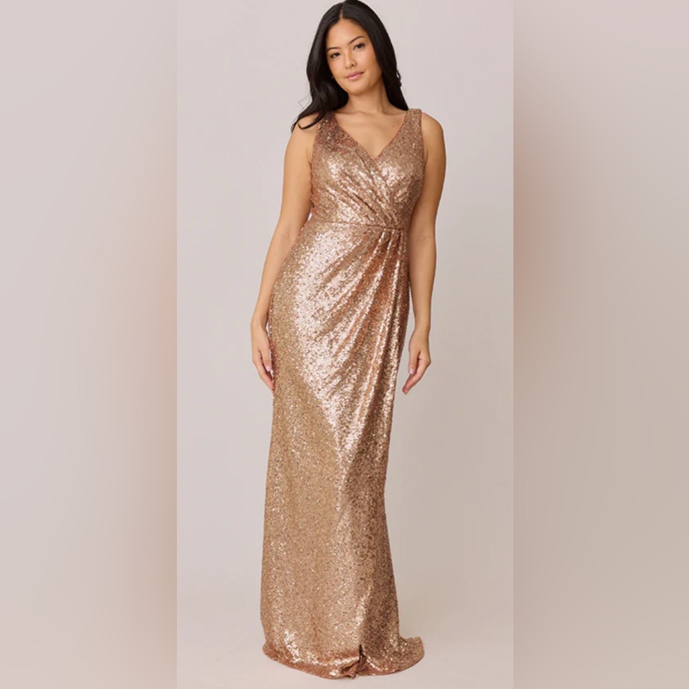 Blair Revelry Rose Gold Sequin Gown